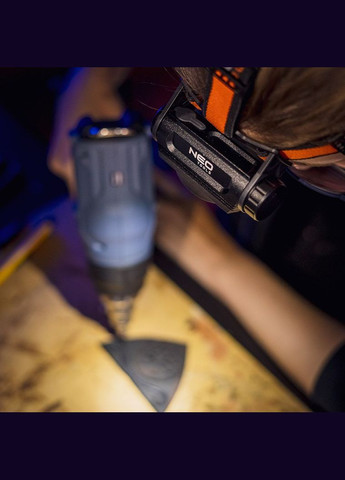 Ліхтар налобний акумуляторний, 2000мА•год, 1000лм, 10Вт, 6 функцій освітлення +червоне та блакитне світло, IP20 Neo Tools (315502452)