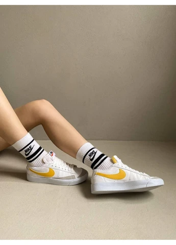 Желтые демисезонные кроссовки мужские nike blazer low yellow найк блейзер жёлтые No Brand