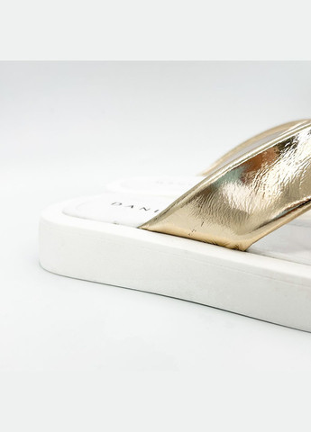 Золотые шлепанцы (р) кожа 0-1-1-y-45606b-690-y-125al Danler