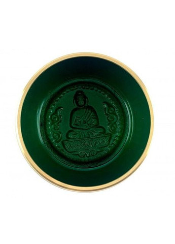 Чаша співаюча бронзова "Будда" зелена (11.2х 10.1х 5.1 см) No Brand (317353867)