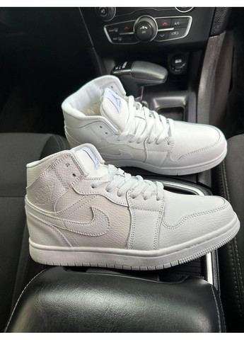Белые зимние кроссовки мужские nike air jordan white найк аир джордан No Brand