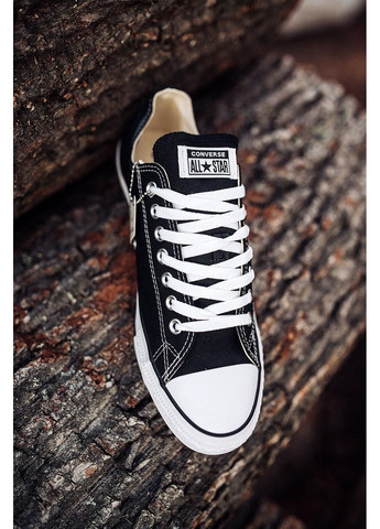 КЕДИ ЖІНОЧІ CONVERSE LOW BLACK WHITE BLACK LINE КОНВЕРС No Brand чорні демісезони (367167538)
