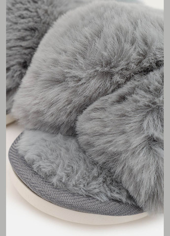 Серые тапочки домашние женские цвет серый cb-00276845 No Brand