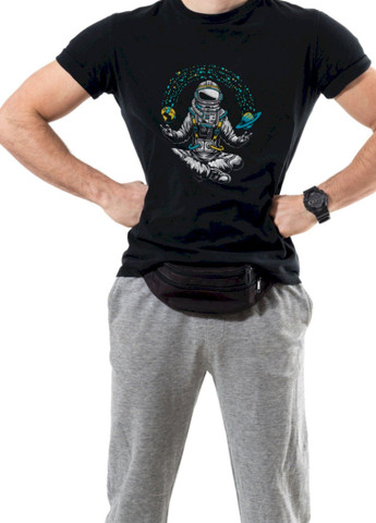 Черная футболка мужская черная Trace of Space