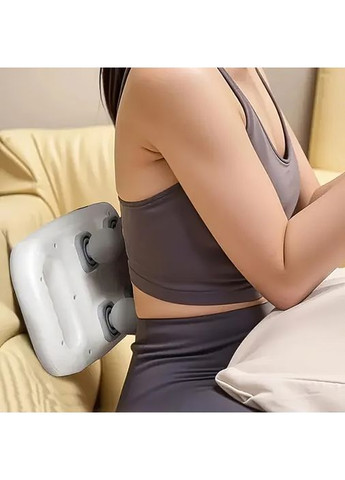 Портативный ручной массажер для всего тела с 4 головками вибромассажер для глубокой проработки мышц Home (360867140)