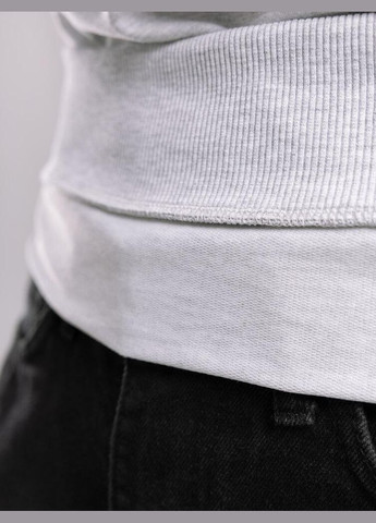 Серый мужской свитшот однотонный без декора (330180053)