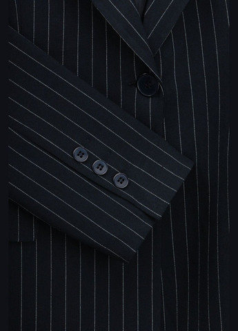 Темно-синий женский пиджак с узором женский 2830 shop (2000991033443) Miss Esta - демисезонный