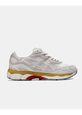 Белые демисезонные кроссовки мужские asics gel nyc cream oatmeal асикс гель нюк No Brand