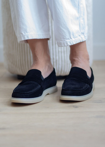 Zlett Лоферы женские из натуральной коричневой замши на светлой подошве лоферы черный з натуральная замша, украина — демисезон (361045210)