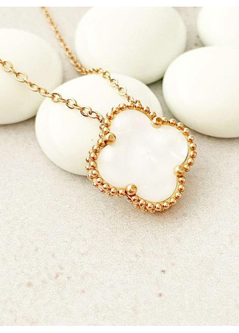 Позолочені Сережки "Конюшина" + Ланцюжок (Кольє) 40см-45см. Позолота No Brand (364502953)