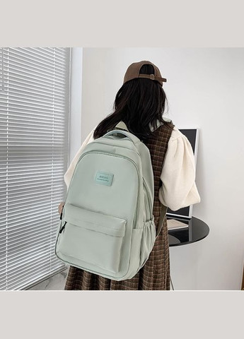 Рюкзак JINISIAO мужской женский детский школьный портфель мятный зеленый No Brand (306709426)