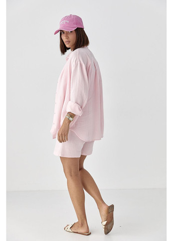 Муслиновый костюм с рубашкой и шортами Lurex (339433471)