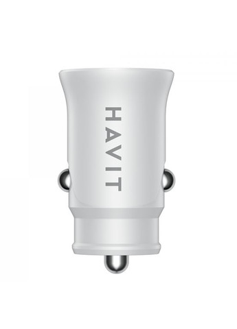 Автомобільний зарядний пристрій HV-CC2022 20W USB+USB-C White зі швидкою зарядкою Havit (282313775)