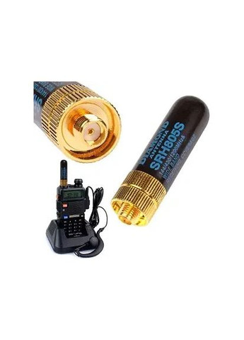 Компактна мініантена Diamond SRH805S SMA-F для рації UV-5R, UV-82, 888 та ін Baofeng (367182337)
