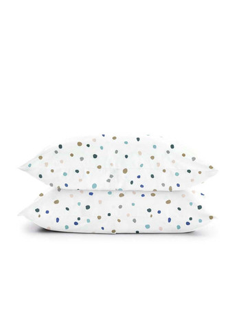 Двоспальний комплект на резинці COLOR BLOTS CS1 Ранфорс 180х220 см Cosas (307387947)