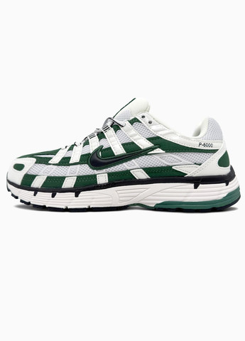 Кросівки жіночі і чоловічі Nike P-6000 White Green Black | Найк Р-6000 зелені No Brand зелені демісезони (342717942)