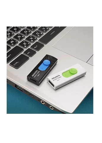 Флеш-накопитель USB 3.2 AUV 320 32Gb White/Green ADATA (401879429)
