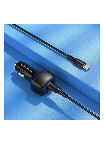 Автомобильное зарядное устройство BZ14A Mercury PD20W+QC3.0 (Type-C - Type-C) Black Borofone (328925776)
