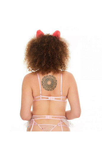 Меховые ушки собаки, Ярко-розовые с белым OKOVA (315148986)