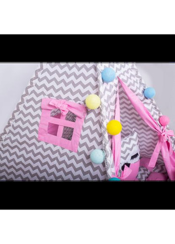 Вигвам комплект Бонбон Мечта Розовый с серым - Большой 150*150 см No Brand (313101901)