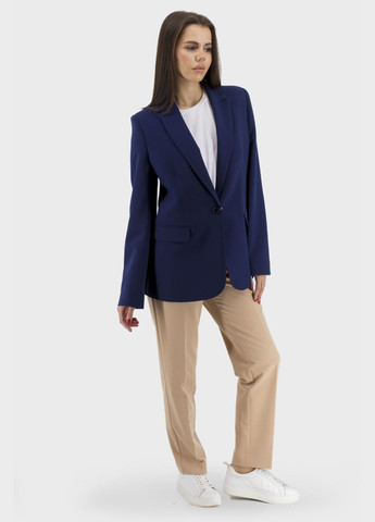 Темно-синий женский женский пиджак muray (темносиний, ), 32399 No Brand однотонный - всесезон