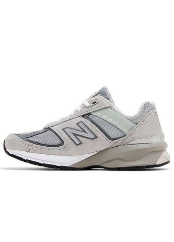 Бежеві всесезонні кросівки new balance No Brand 990 V5 Grey White