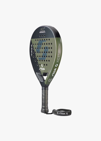 Ракетка для падел тенісу Racket ACT Black/Olive Green (2202-0919-01) Stiga (346531111)