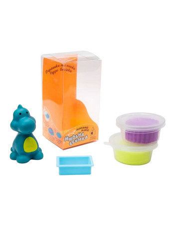 Набір для творчості "Мильна вечірка-блакитний динозавр" 32107ST 2 маси та іграшка Strateg (305232244)