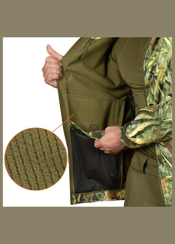 Комбинированная демисезонная куртка rubicon cane Camotec