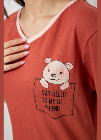 Терракотовая пижама женская Isik 243R1602-017