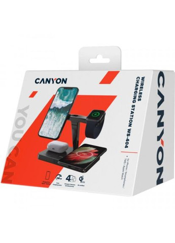 Зарядний пристрій Canyon ws-404 4in1 wireless charger (268142766)