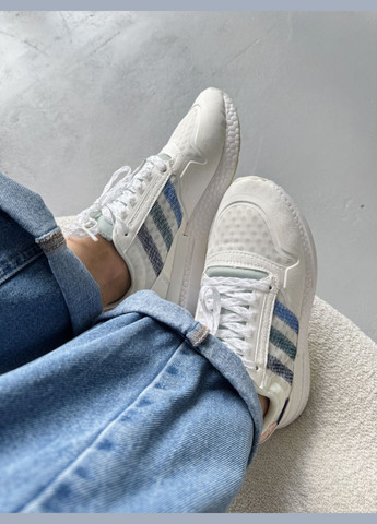 Белые демисезонные кроссовки мужские и женские adidas zx 500 rm white | адидас zx 500 белые No Brand