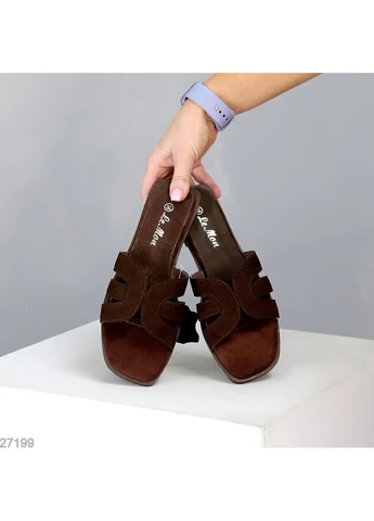 Замшеві шльопанці No Brand (391915164)