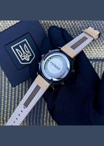 Годинник наручний 017BKLTBN Тризуб злото Black-Light Brown Patriot (324048375)