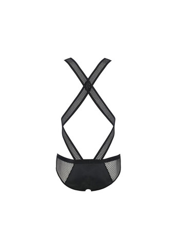 Чоловіче еротичне сітчасте боді 045 VICTOR XXL/XXXL Black, екошкіра, сітка Passion (369951388)