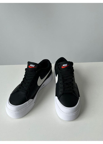 Чорні Осінні кросівки чоловічі nike court legacy lift black найк коурт легасі No Brand