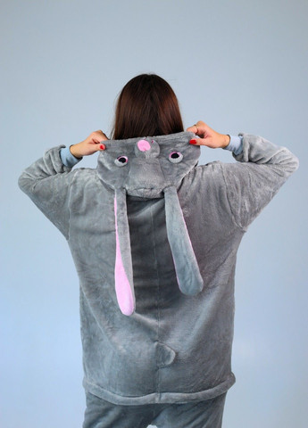 Кігурумі піжама кролик жіноча сірий плюшеве затишне тепле Lalapka (363975893)