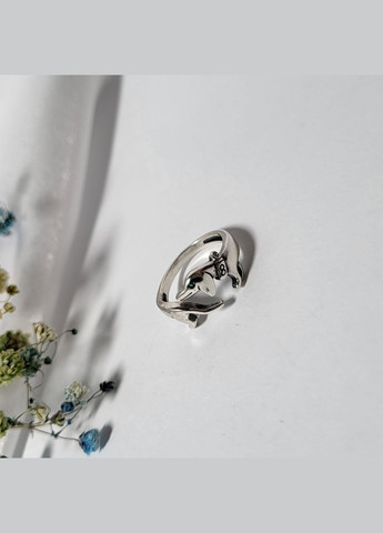 Серебряное кольцо Такса с Зелеными глазками серебро 925 пробы Черненное 16 - 19 размер 13005/3 2.65 No Brand (325488512)