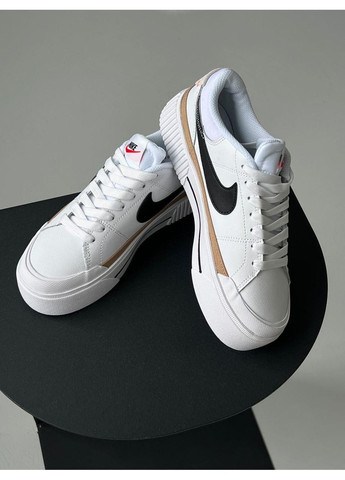 Білі Осінні кросівки чоловічі nike court legacy lift white найк коурт легасі No Brand