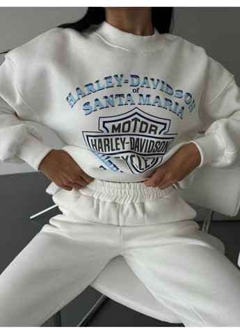 Молочный свитшот женский — замер в описании DK/DL Мода без кордонів рисунок без декора (366527051)