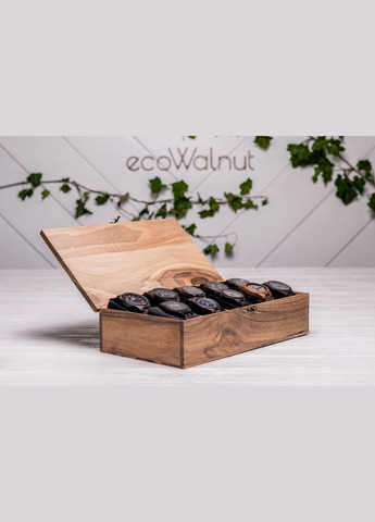 Коробочка для годинників з дерев'яною кришкою 10 EcoWalnut (295266142)