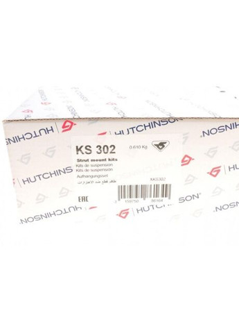 Подушка амортизатора (переднього) + підшипник Renault Kangoo 97- (+ шайба) KS 302 UA63 Hutchinson (360495683)