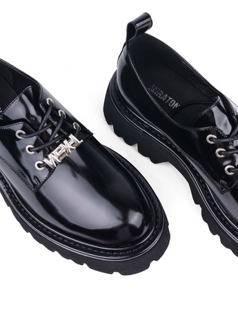 MIRATON Жіночі Туфлі 2451A-18-1 Чорний Масло шкіра чорний з, китай — демісезон (303322499)