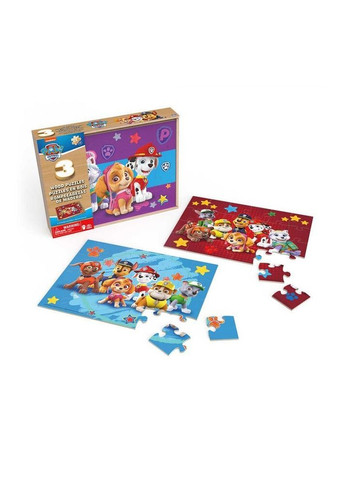 Пазл деревянный 3 в 1 Щенячий патруль, 72 элемента () Spin Master SM98297/6066794 (366524443)