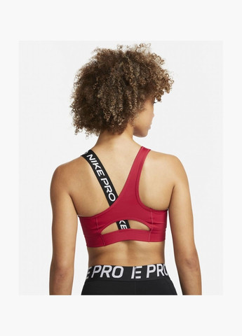 Топ жіночий Womens Medium-Support Asymmetrical Sports Bra Bordo Dm0570-614 Nike (332610087)
