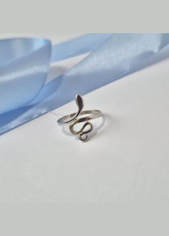 Серебряное кольцо без камней Змея размер серебро 925 пробы Родированное 4357р 2.50г Nobrand (369160633)