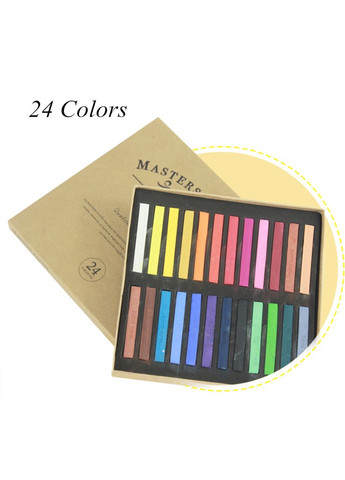 Пастель художня професійна суха, 24 кольори, MASTER Marie's (322650511)