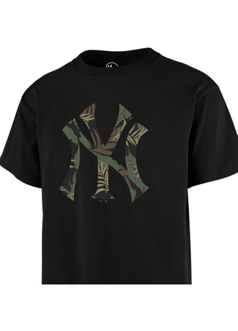 Черная мужская футболка mb new york yankees tee 610489jk-fs 47 Brand