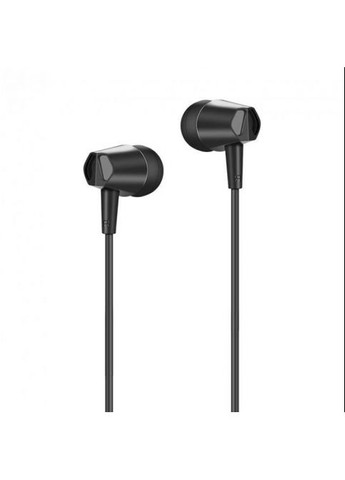 Проволочные наушники вакуумные 3.5mm M34 Honor music с микрофоном 1.2m Черные Hoco (297443062)