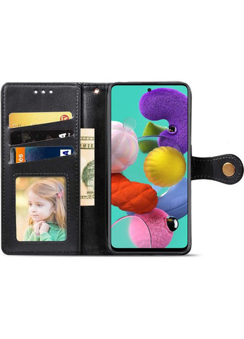 Шкіряний чохол-книжка Gallant (PU) для Samsung Galaxy A51 Black Getman (351362208)